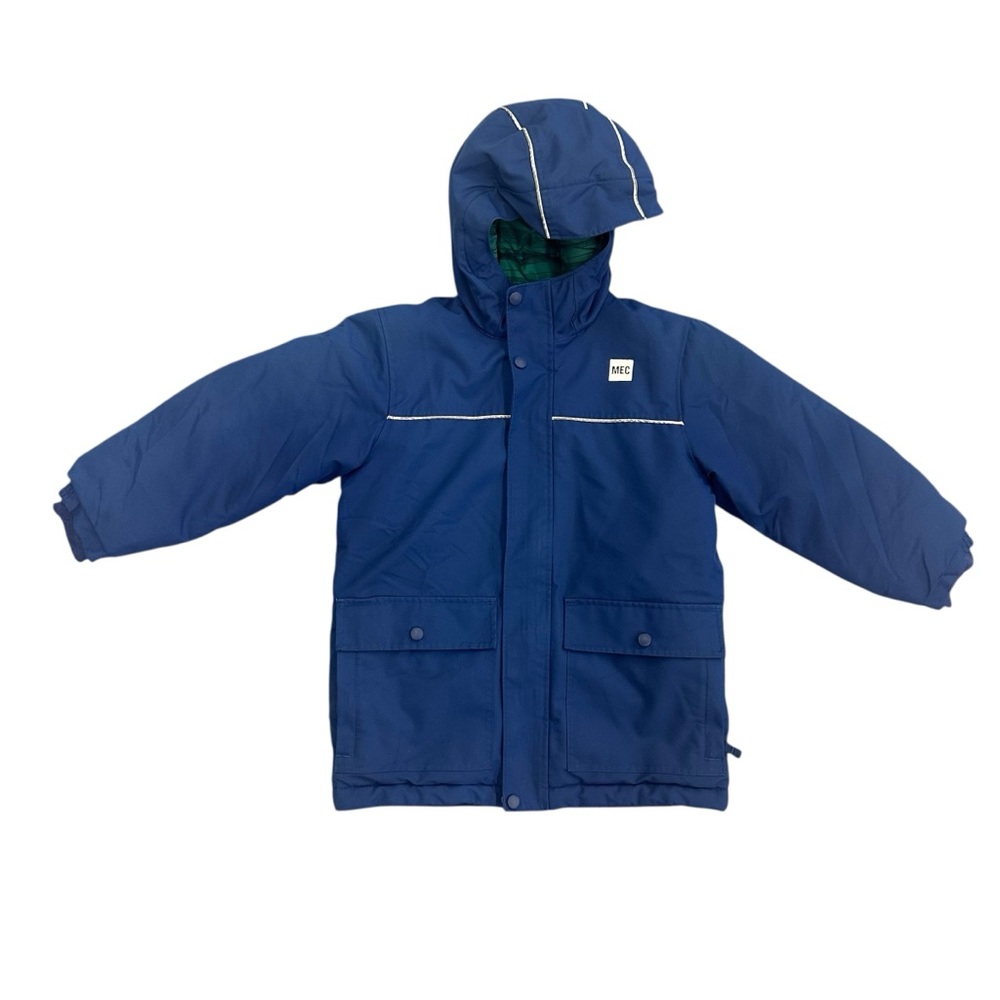 MEC Toaster Parka Blue‎ Green Stripe Size 6